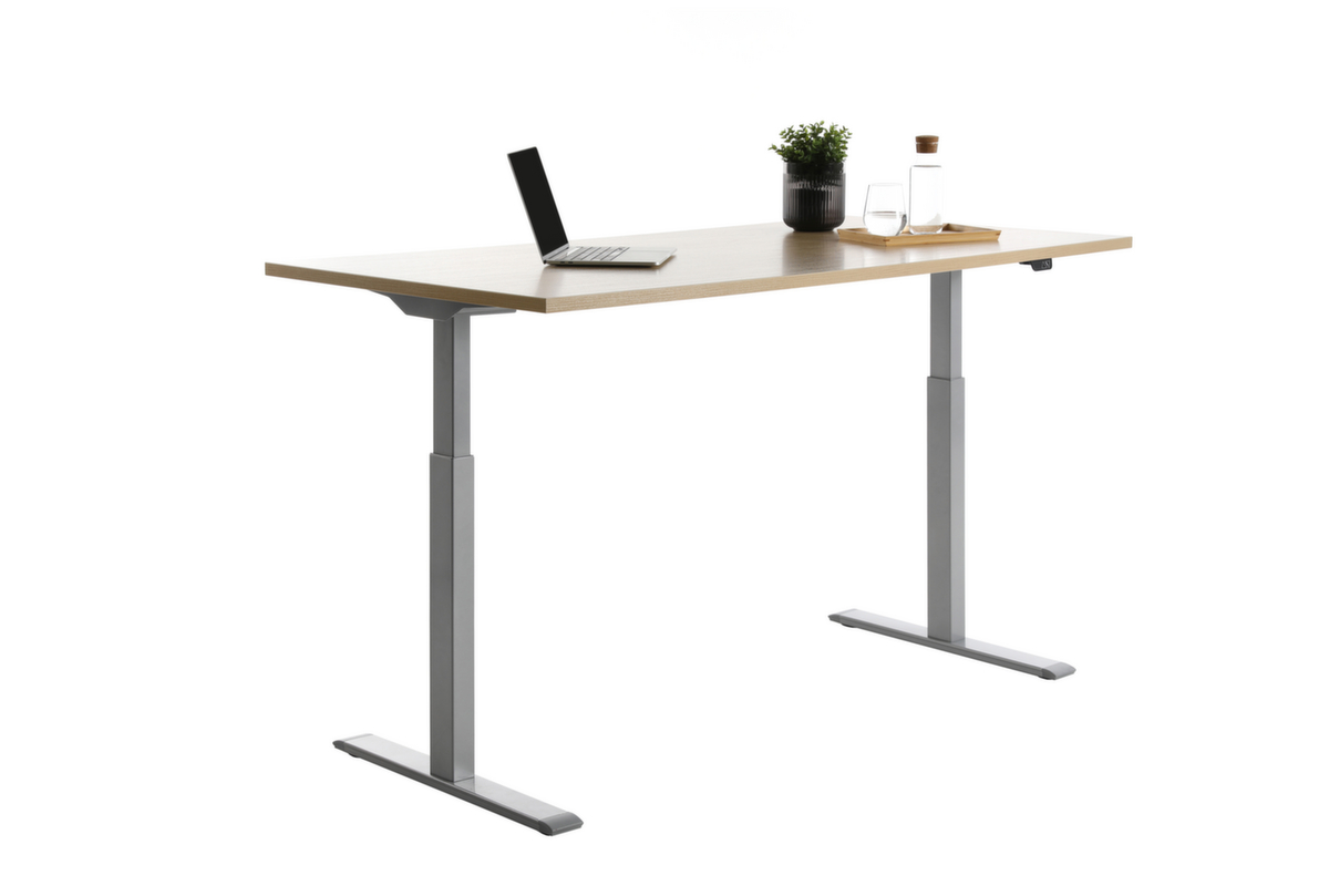 Topstar bureau à hauteur réglable électriquement E-Table Smart avec piètement en T  ZOOM