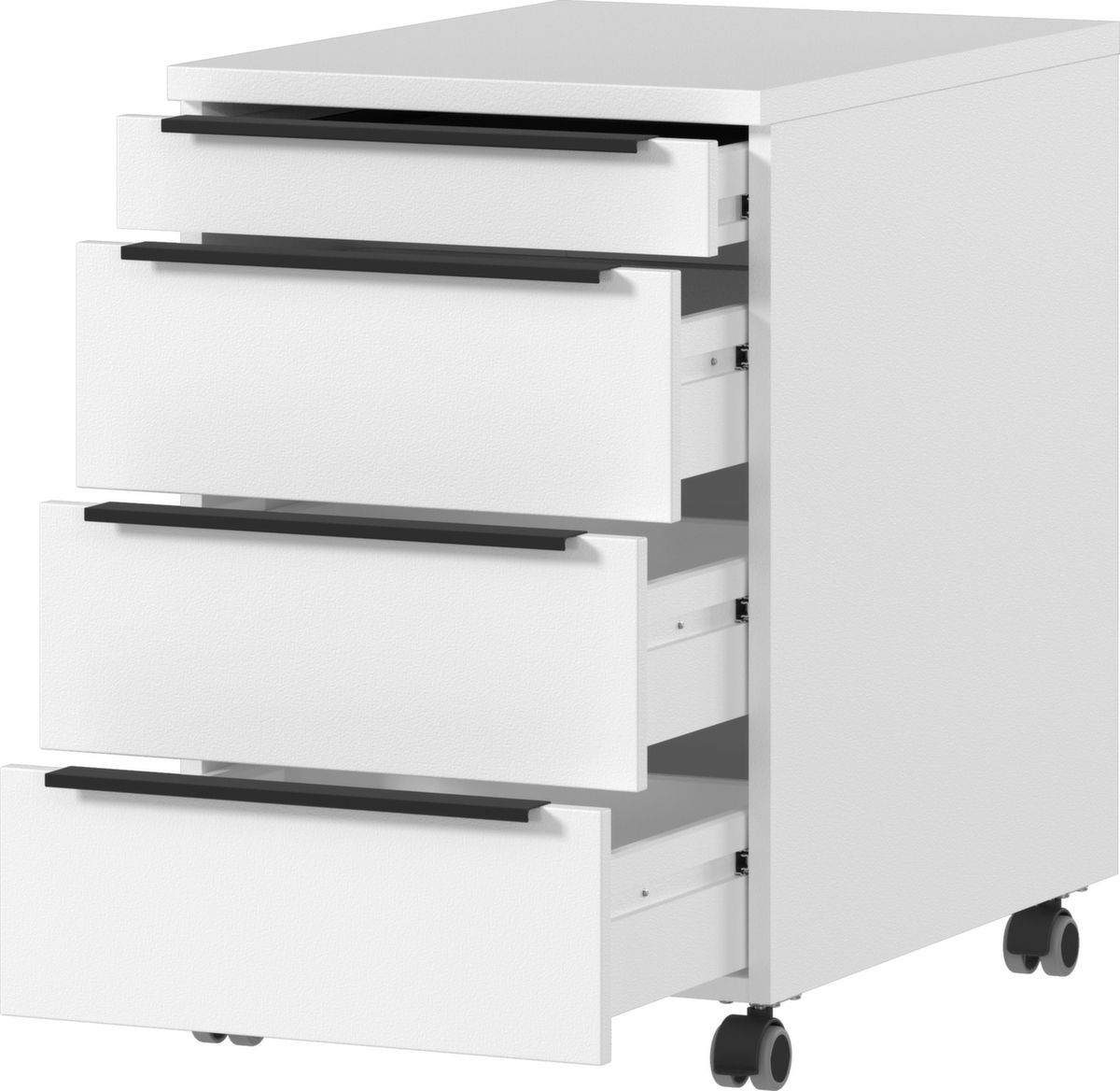 Caisson mobile GW-MAILAND 4377, 3 tiroir(s), blanc/blanc  ZOOM