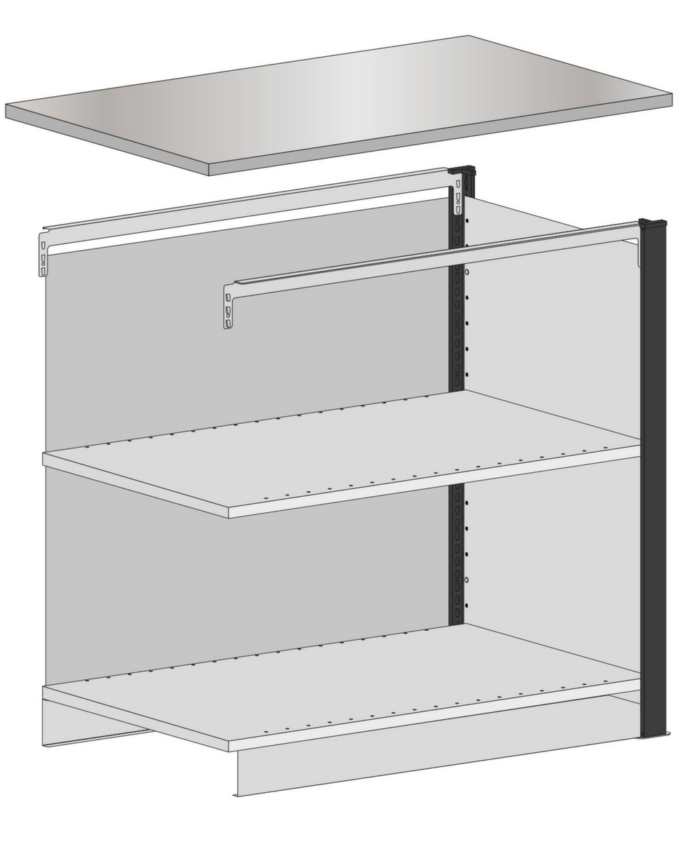 SCHULTE kit de banques d'accueil MULTIplus module central  ZOOM