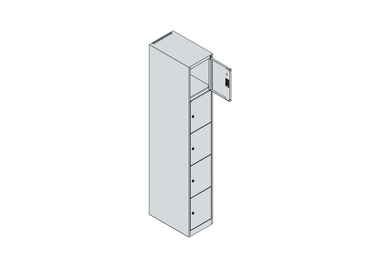 C+P armoire multicases Classic Plus, 5 compartiments  ZOOM