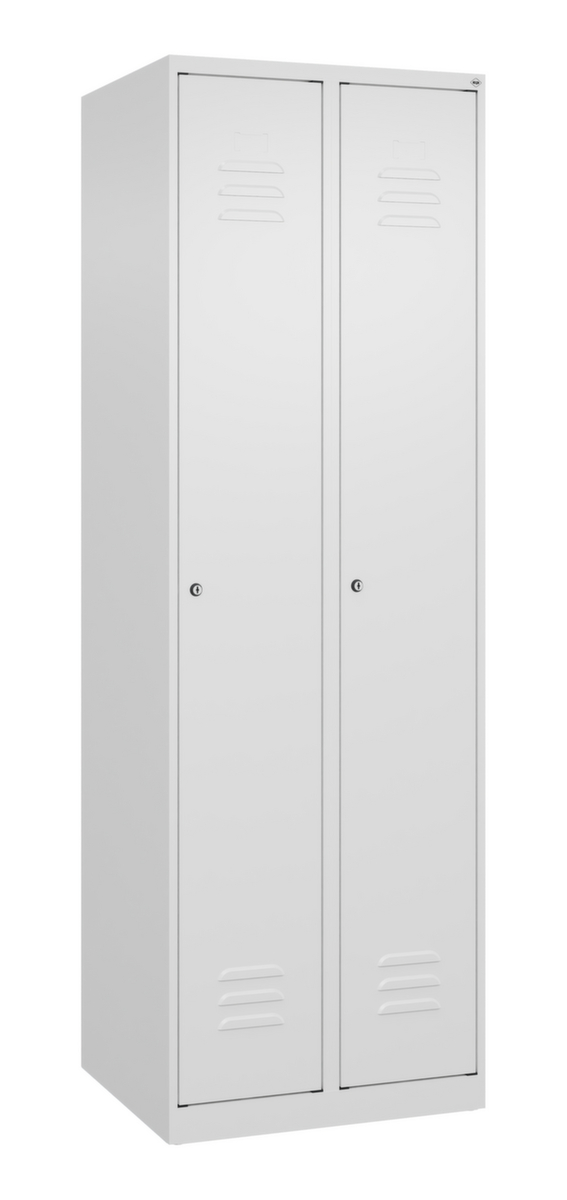 C+P Armoire vestiaire Classic Plus pour une séparation en noir et blanc, largeur de compartiment 300 mm