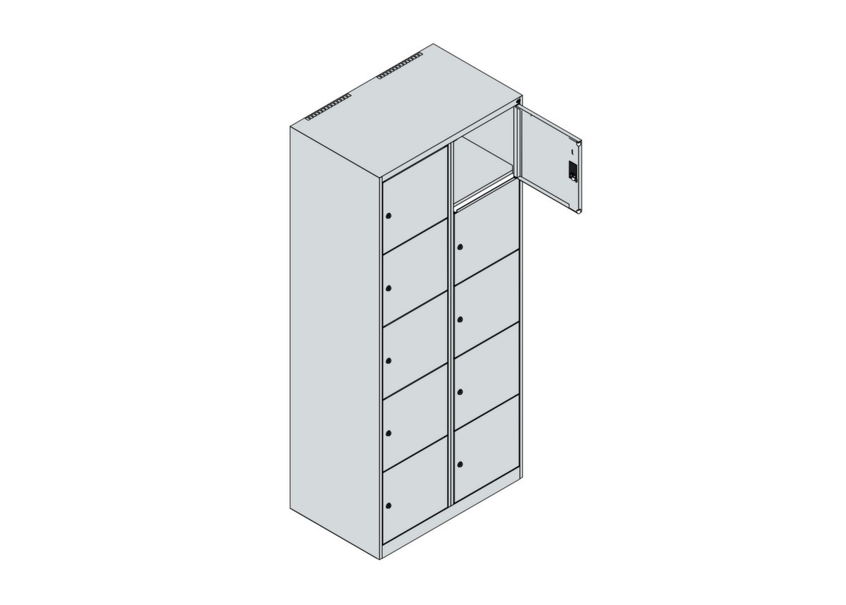 C+P armoire multicases Classic Plus, 10 compartiments  ZOOM