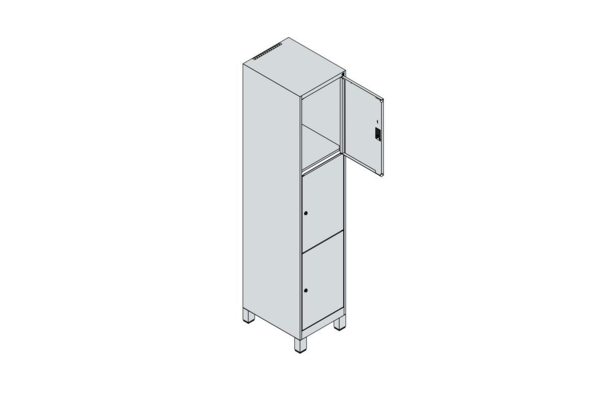 C+P armoire multicases Classic Plus, 3 compartiments  ZOOM