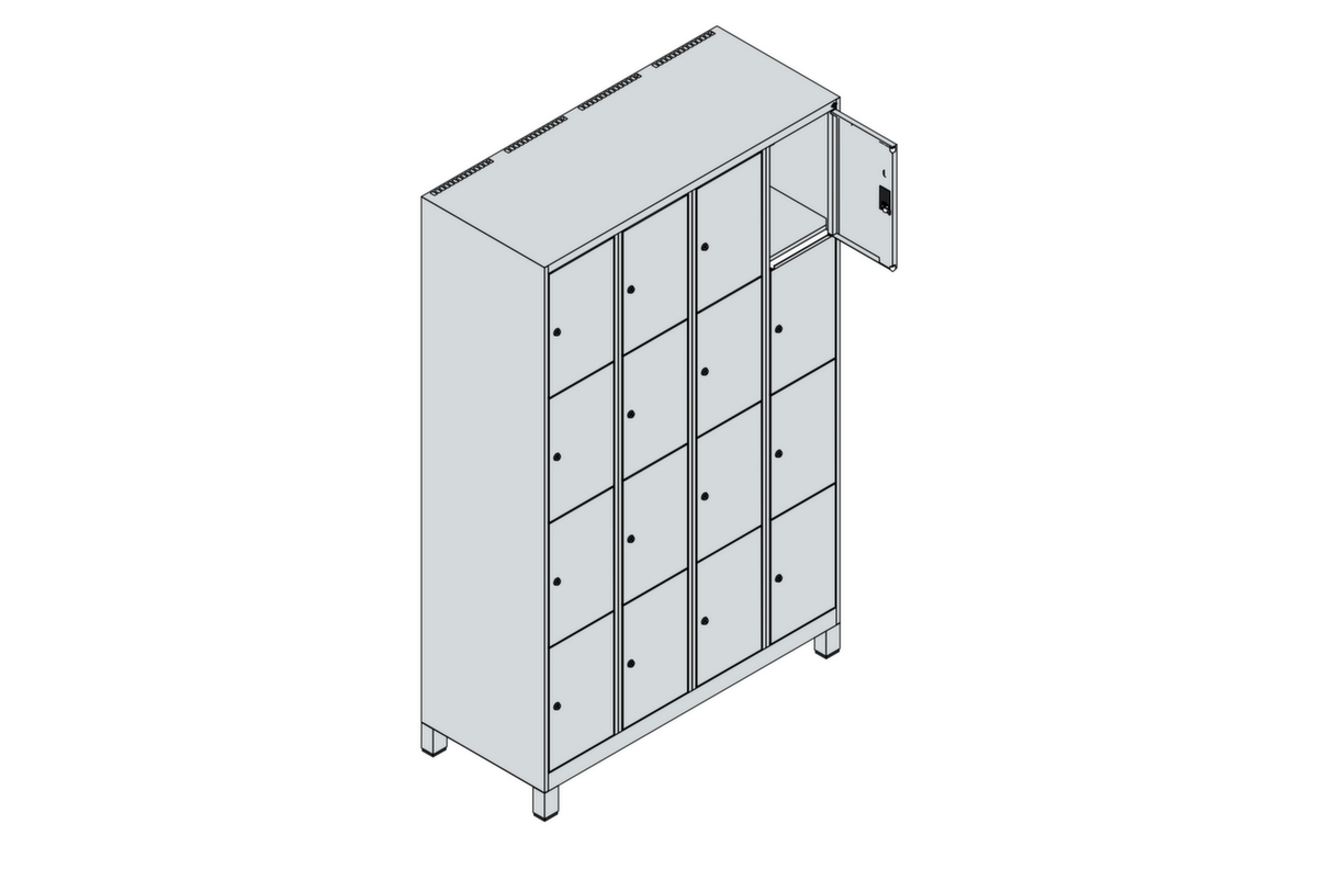 C+P armoire multicases Classic Plus, 16 compartiments  ZOOM