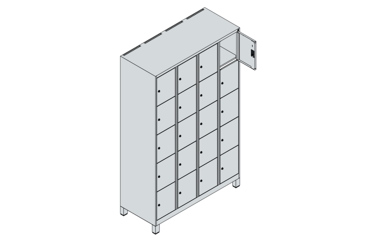 C+P armoire multicases Classic Plus, 20 compartiments  ZOOM