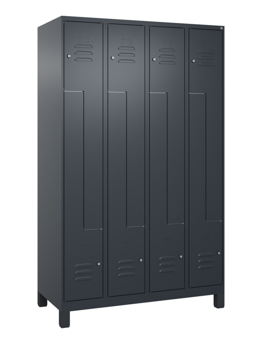 C+P Armoire vestiaire Z Classic Plus, largeur de compartiment 150/300 mm