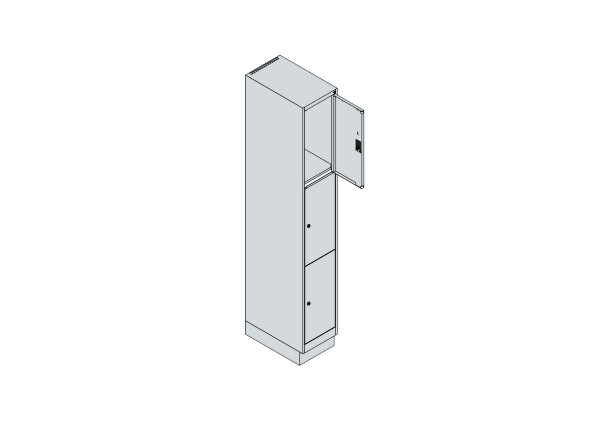 C+P armoire multicases Classic Plus, 3 compartiments  ZOOM