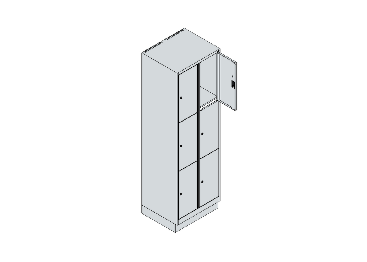 C+P armoire multicases Classic Plus, 6 compartiments  ZOOM