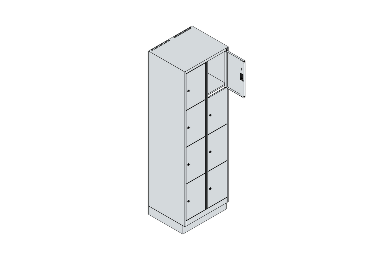 C+P armoire multicases Classic Plus, 8 compartiments  ZOOM