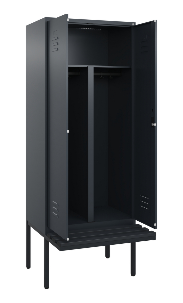 Armoire vestiaire EPI avec banc  ZOOM