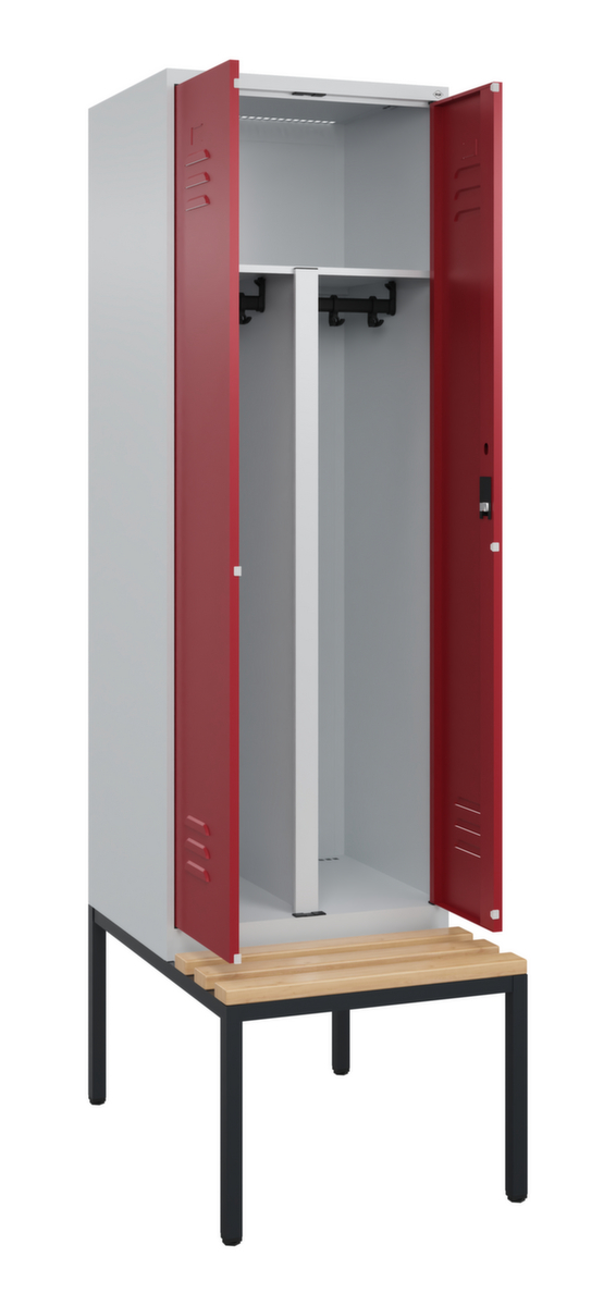 Armoire vestiaire EPI avec banc  ZOOM