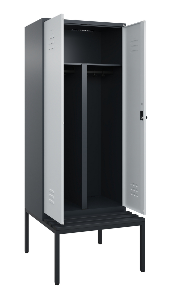 Armoire vestiaire EPI avec banc  ZOOM