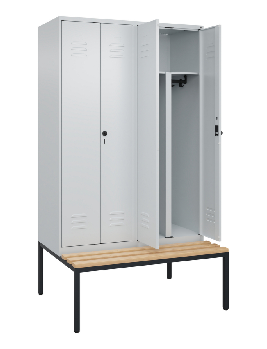 Armoire vestiaire EPI avec banc  ZOOM