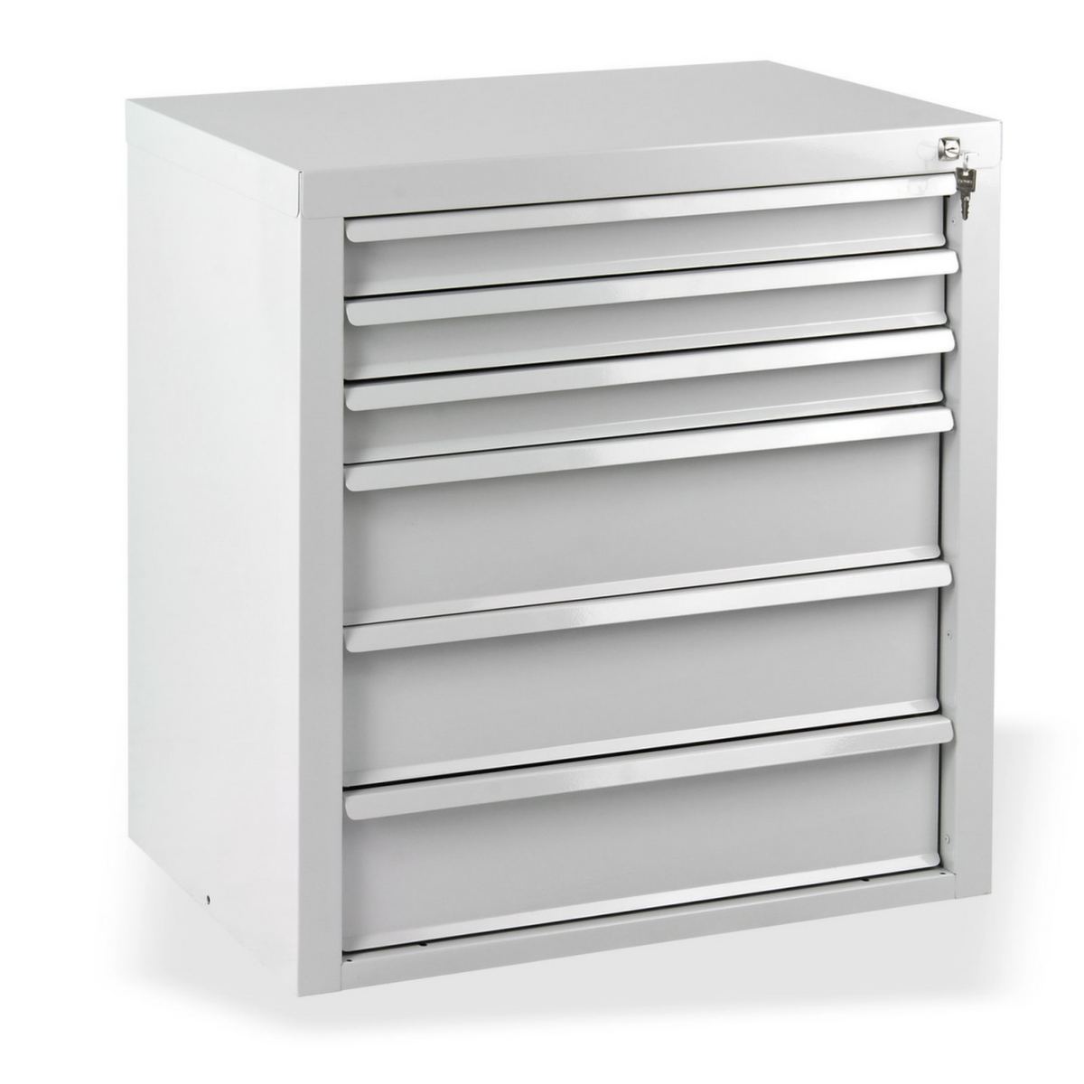 Armoire à tiroirs MAMMUT, 6 tiroir(s), RAL7035 gris clair/RAL7035 gris clair