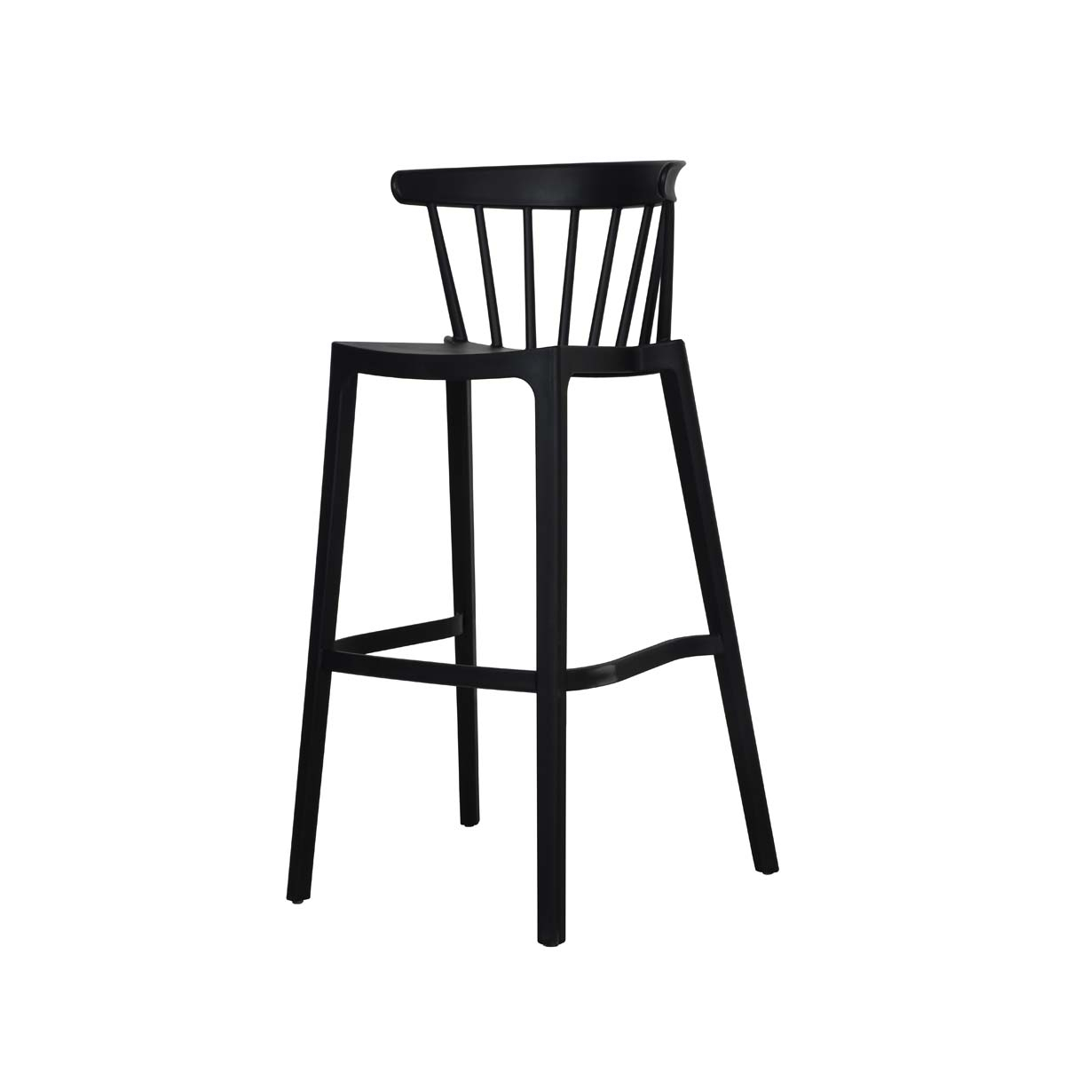 VEBA Tabouret de bar Essentials Windson, assise noir  ZOOM