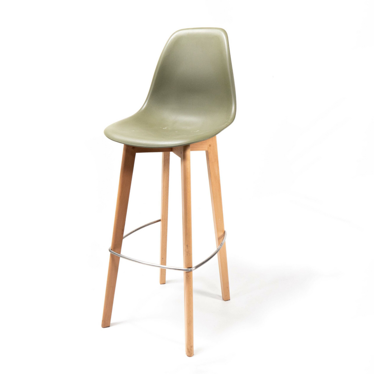 VEBA tabouret de bar Essentials Keeve avec dossier élevé, assise vert  ZOOM