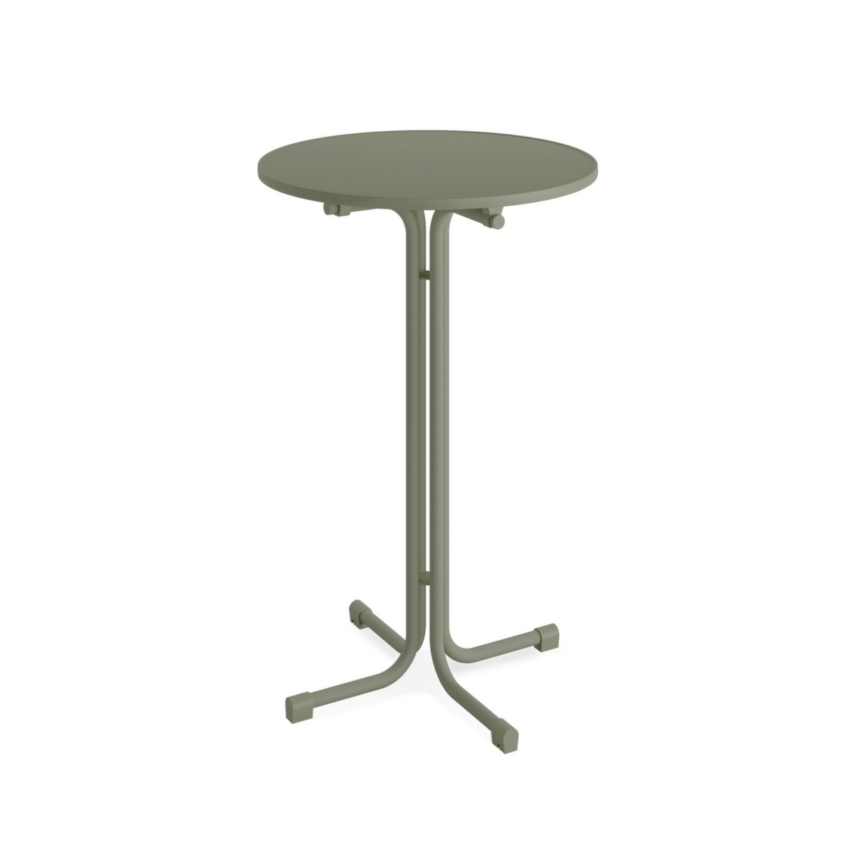 VEBA table haute pliable Essentials Berlin, Ø 800 mm, panneau vert  ZOOM