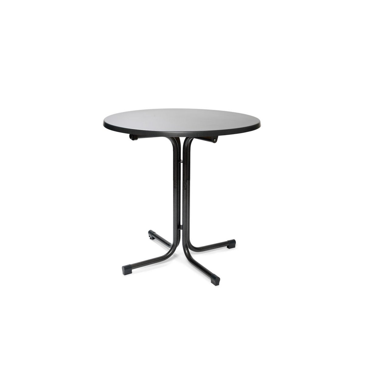 VEBA Table de bistro Essentials Berlin, Ø 700 mm, panneau anthracite  ZOOM