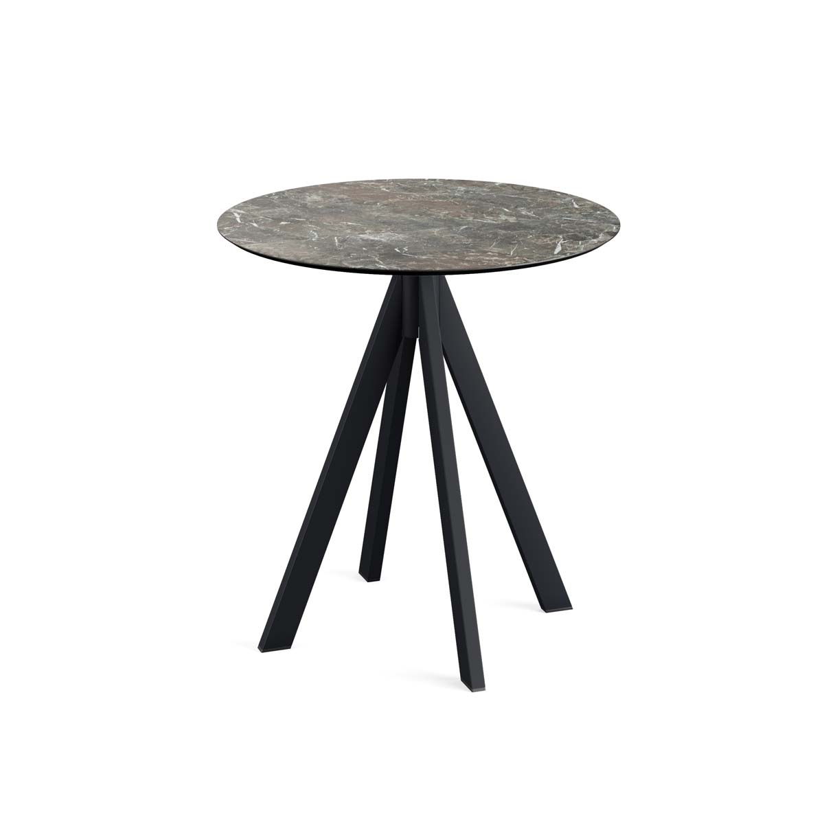 VEBA Table de bistro Essentials Infinity, Ø 700 mm, panneau Galaxy Marble  ZOOM