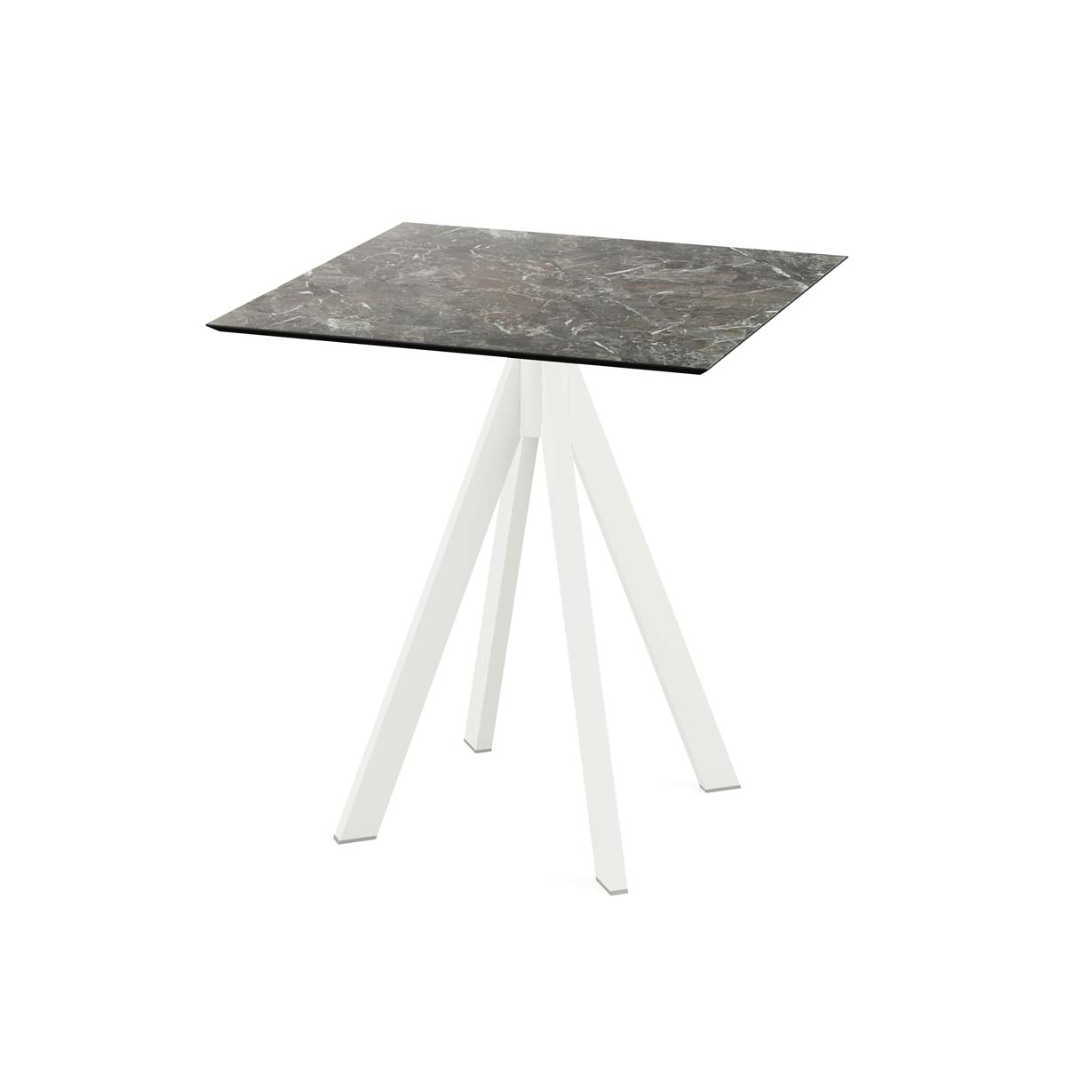 VEBA Table de bistro Essentials Infinity, largeur x profondeur 700 x 700 mm, panneau Galaxy Marble  ZOOM