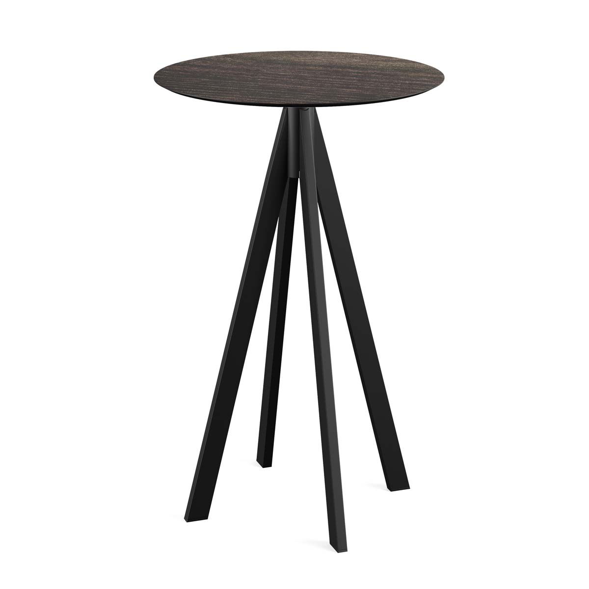 VEBA Table haute Essentials Infinity, Ø 700 mm, panneau bois délavé  ZOOM