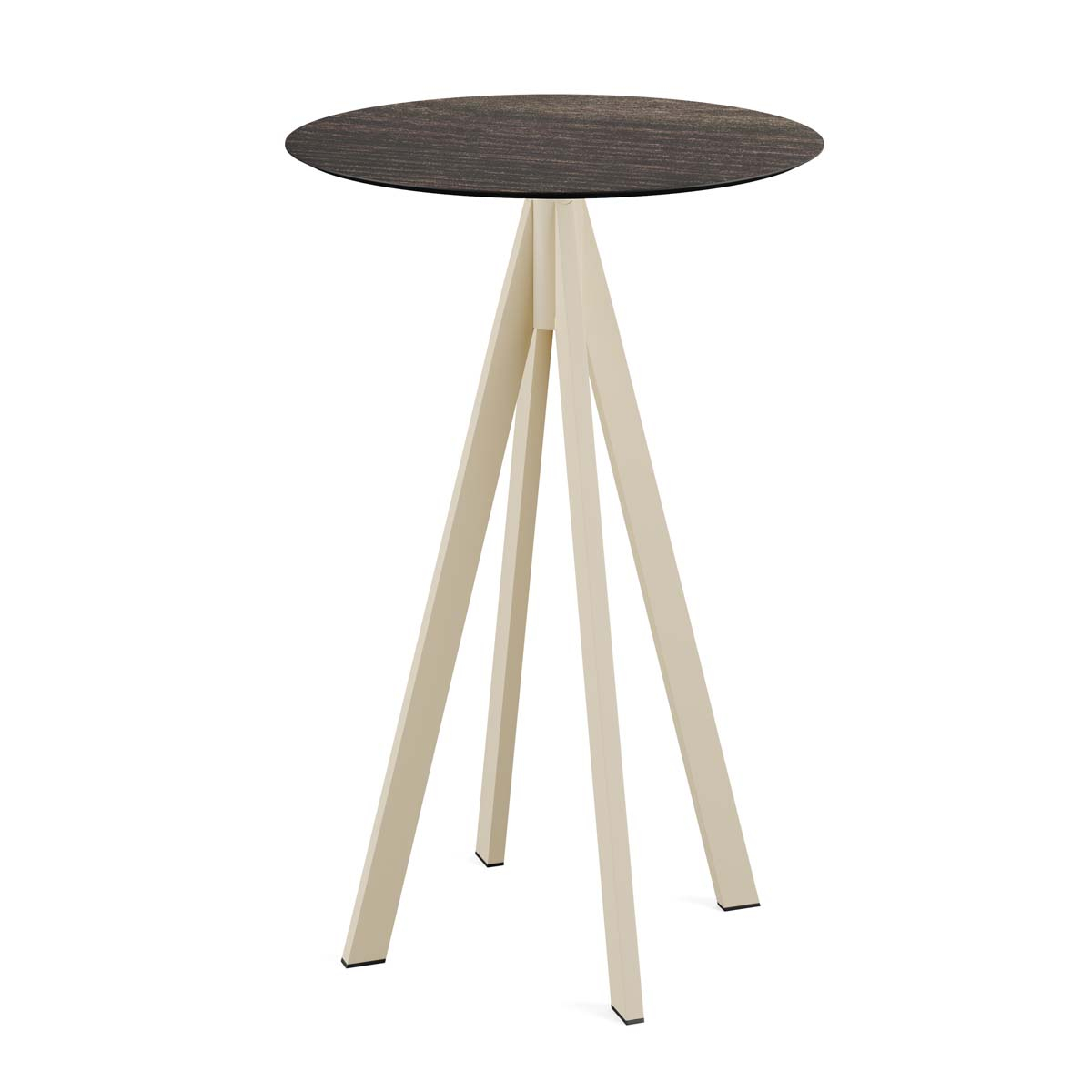 VEBA Table haute Essentials Infinity, Ø 700 mm, panneau bois délavé  ZOOM