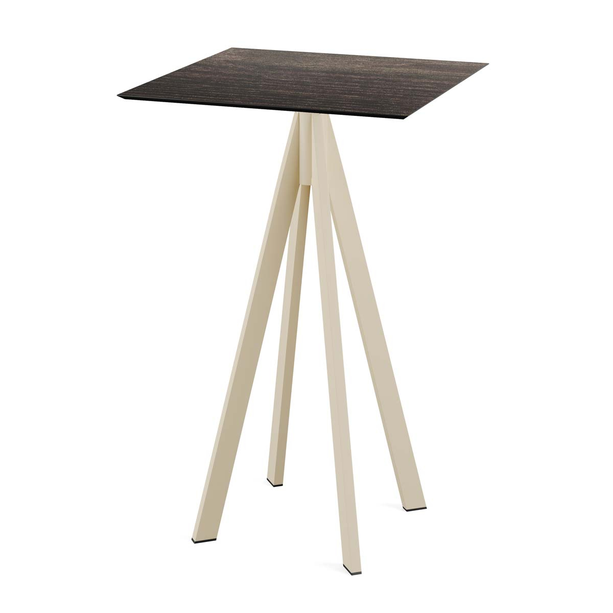 VEBA Table haute Essentials Infinity, largeur x profondeur 700 x 700 mm, panneau bois délavé  ZOOM