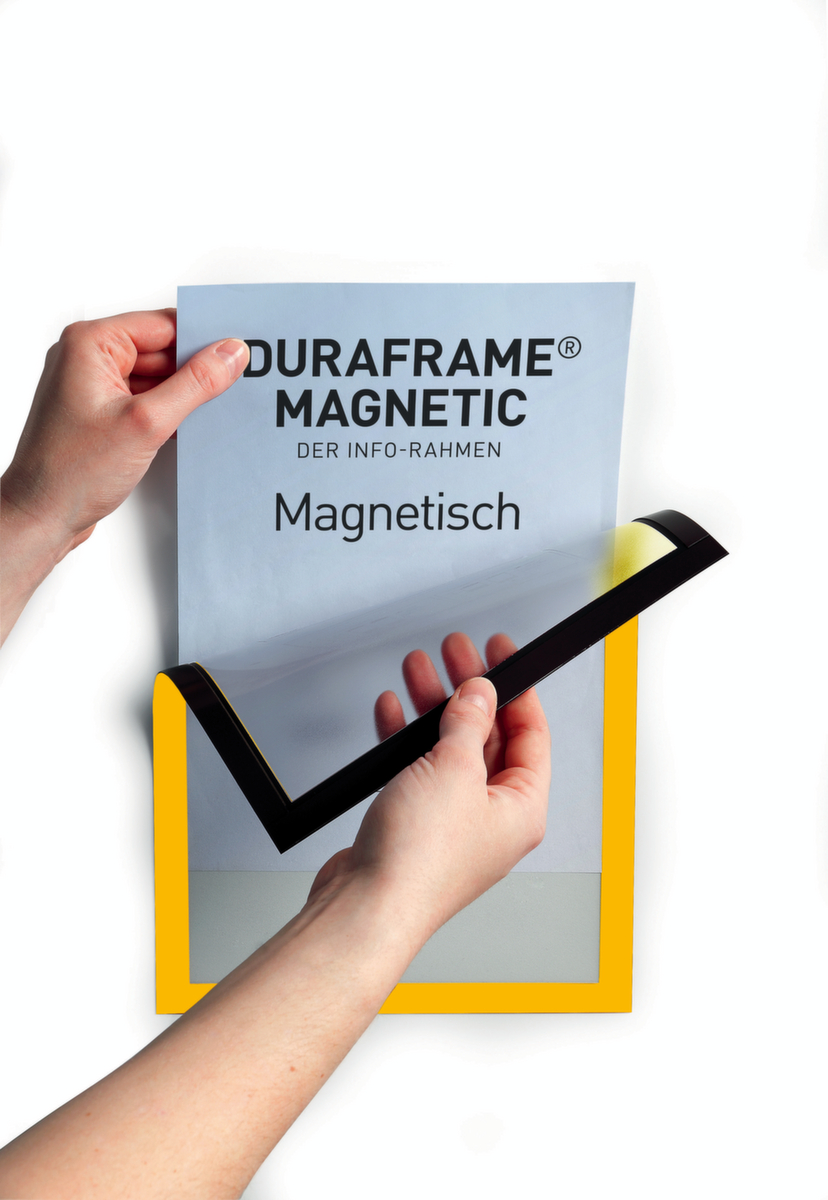 Durable cadre d’affichage DURAFRAME® MAGNETIC magnétique, DIN A4, face arrière magnétique  ZOOM