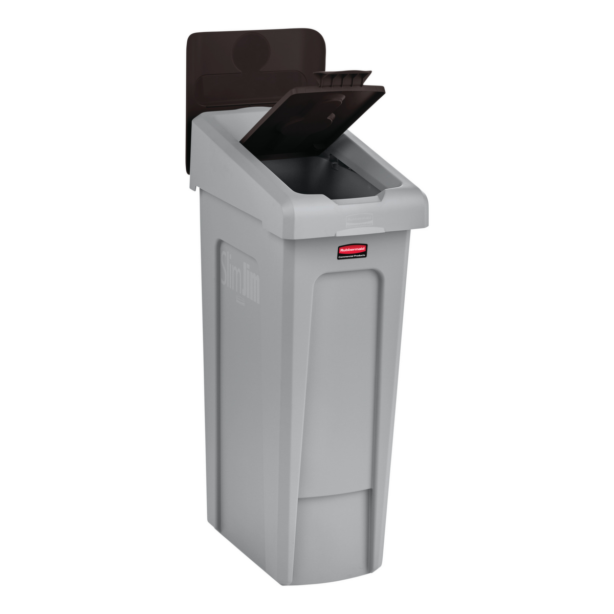 Rubbermaid Couverture Slim Jim® pour station de recyclage, marron  ZOOM