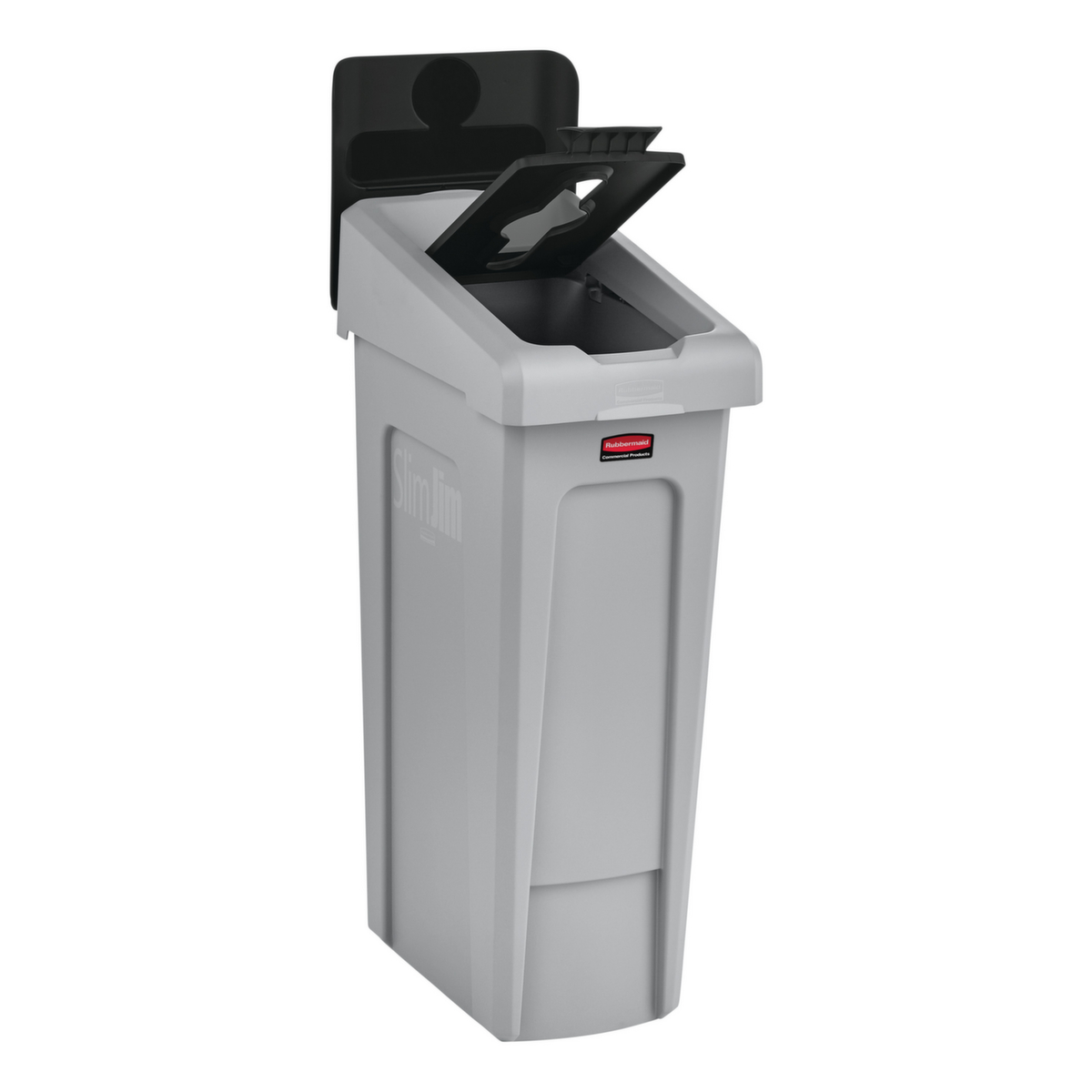 Rubbermaid Couverture Slim Jim® pour station de recyclage, noir  ZOOM