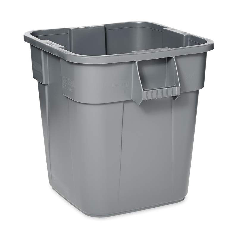 Rubbermaid Conteneur de recyclage carré, 106 l, gris  ZOOM