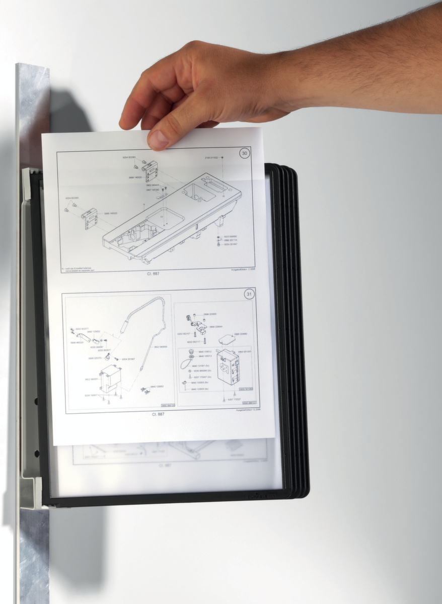 Durable Système de consultation, avec 5 tableaux de consultation en DIN A4  ZOOM