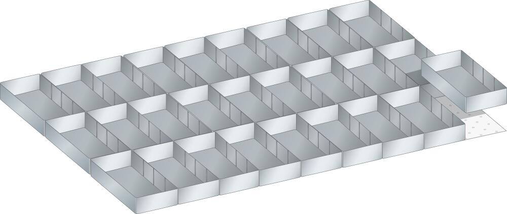 Thurmetall Kit de bacs de rangement 1000 mm