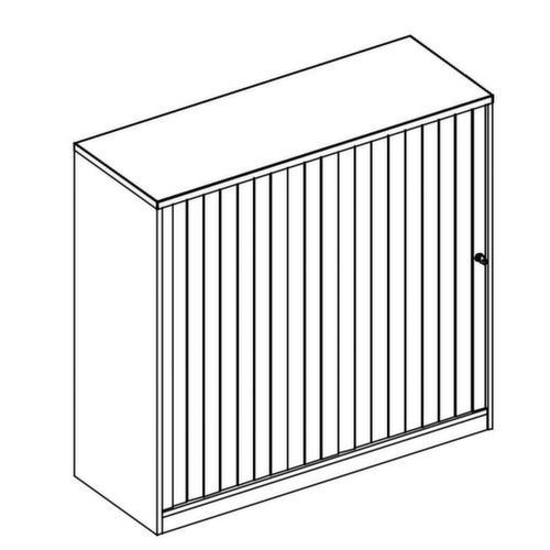 Nowy Styl Armoire à rideaux transversaux E10, 4 hauteurs des classeurs